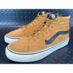 Vans Sk8-Hi Pro Wheat Mustard Brown Suede 721454 Mens Sneakers size 7.5